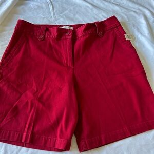 Talbots Vibrant Red Women's Bermudas